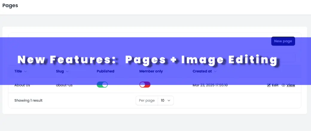 New Feature: Pages Are Here 🎉